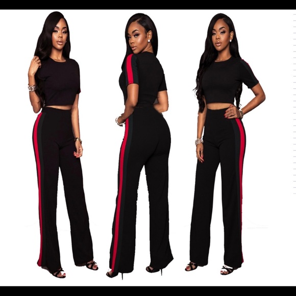 2pc pants / crop top set - Picture 1 of 1